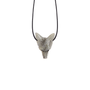 Anhänger „Labradorit-Wolfskopf“