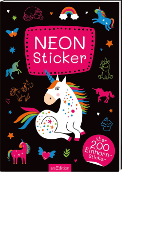 Neon Sticker – Einhorn