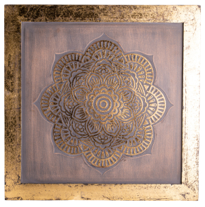 Energiebild „Mandala” mit Goldverzierung