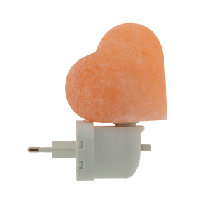 Salzkristall-Nachtlicht „Herz“