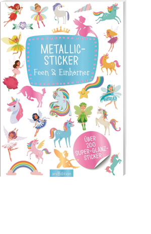 Metallic-Sticker – Feen & Einhörner