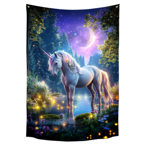 Wandbehang „Einhorn der Mondzauber“