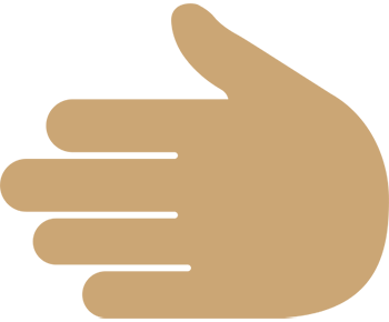 Grafik einer Handfläche