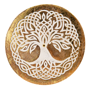 Räucherstäbchenhalter „Lebensbaum“ rund