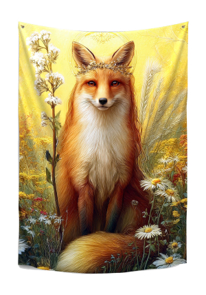 Wandbehang „Krafttier Fuchs“