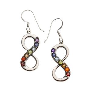 Ohrringe „Lemniskate 7 Chakra“
