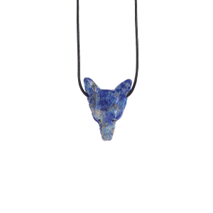 Anhänger „Lapislazuli-Wolfskopf“