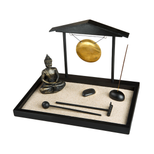 Zen Garten, schwarz