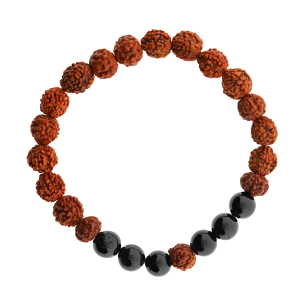 Armband „Rudraksha mit Turmalin“