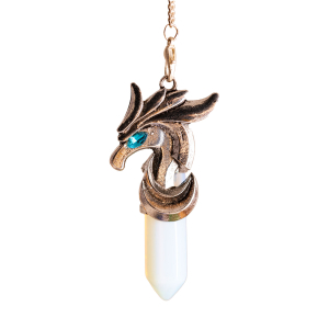 Pendel „Drache mit Opal Glass”