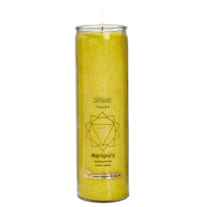 Kerze Manipura - Solarplexus-Chakra - gelb