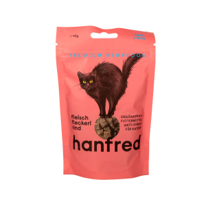 Hanf Katzensnack Rind, 45g