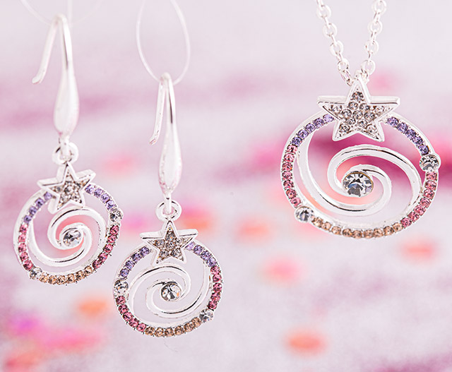 Schmuckset mit Spirale und Stern